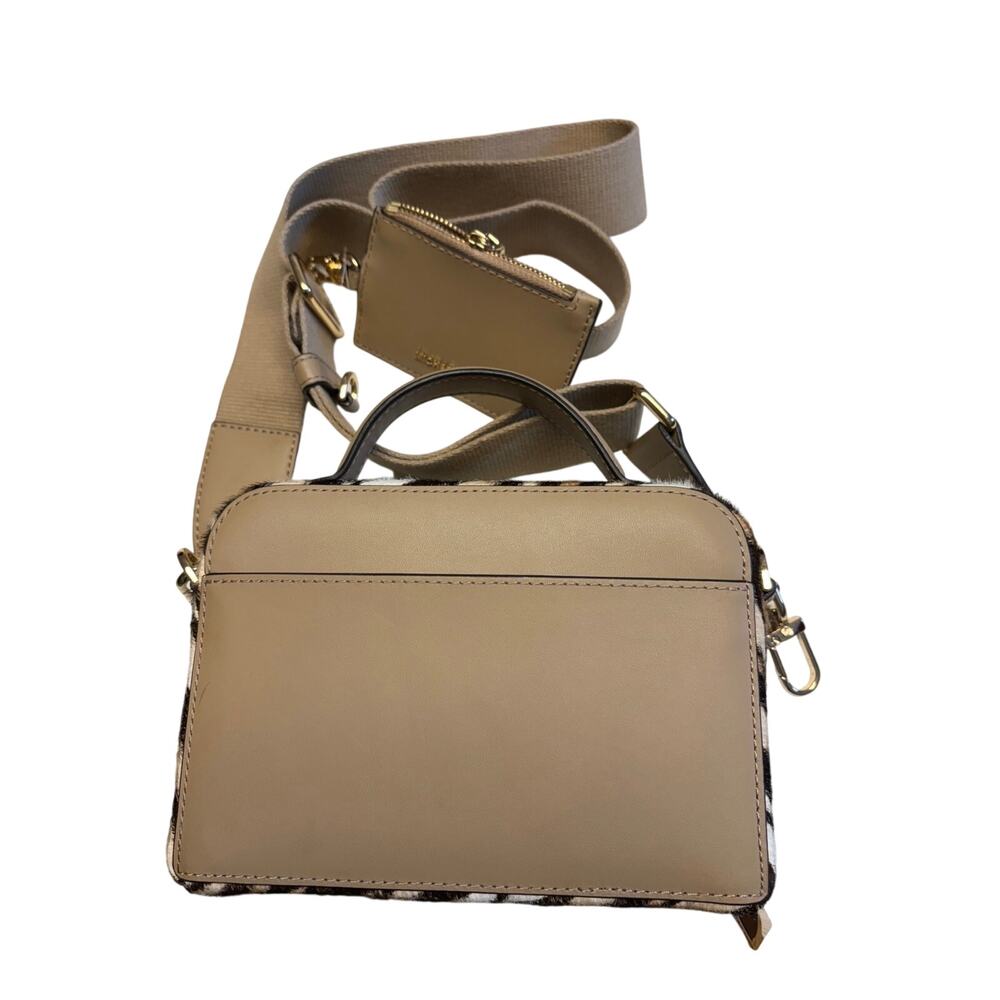 Michael Kors Zebra Haircalf Crossbody Satchel Bag NWT Adjustable Strap - Picture 4 of 10